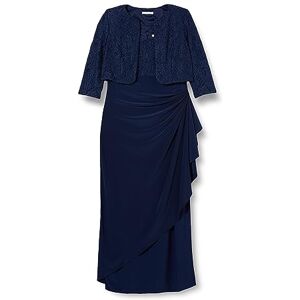 Gina Bacconi Dam maxi spets bolero klänning med jacka cocktail, Marinblått Xsp, 36 SE Gina Bacconi Dam maxi spets bolero klänning med jacka cocktail, Marinblått Xsp, 36 SE