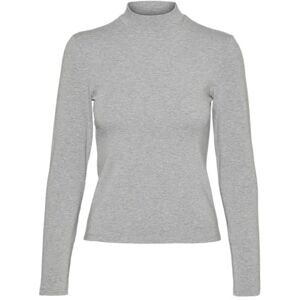 VERO MODA VMMARY LS highneck top GA JRS NOOS, Ljusgrå melange, M VERO MODA VMMARY LS highneck top GA JRS NOOS, Ljusgrå melange, M