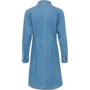Part Two Damklänning denim långärmad smal passform halv dragkedja fickor, M blå denim, 42 Part Two Damklänning denim långärmad smal passform halv dragkedja fickor, M blå denim, 42