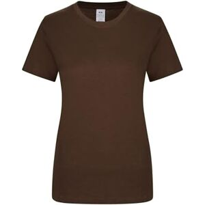Mukua Melbourne dam T-shirt med kort ärm, brun färg, storlek L Mukua Melbourne dam T-shirt med kort ärm, brun färg, storlek L