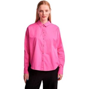 PIECES Bestseller A/S Dam, Pctanne Ls, lös skjorta, Noos Bc-blus, Chockande rosa, XL PIECES Bestseller A/S Dam, Pctanne Ls, lös skjorta, Noos Bc-blus, Chockande rosa, XL