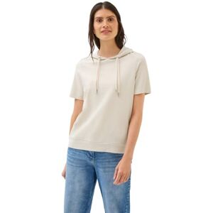 Cecil Bouclé Slub huvtröja, ljusbeige, S Cecil Bouclé Slub huvtröja, ljusbeige, S