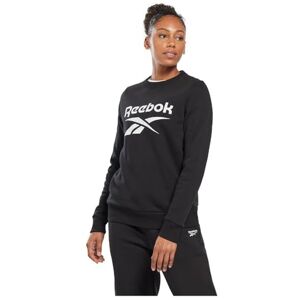 Reebok Dam Big Logo Fleece Crew Sweatshirt, Svart, M, Svart, M Reebok Dam Big Logo Fleece Crew Sweatshirt, Svart, M, Svart, M
