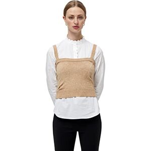 Minus Dam's Mary Knit top tröja sweater, Light Leather Brown Melange XXL Minus Dam's Mary Knit top tröja sweater, Light Leather Brown Melange XXL