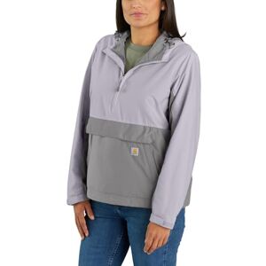 Carhartt Rain Defender Anorak för kvinnor med lös passform, lätt, stuvbar, lila haze/asfalt, XS Carhartt Rain Defender Anorak för kvinnor med lös passform, lätt, stuvbar, lila haze/asfalt, XS