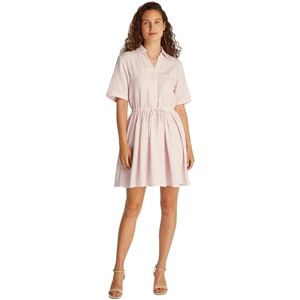 Tommy Hilfiger ESS LINEN S/S KORT KLÄNNING WW0WW44672, rosa, 36, Rosa (dimmig rosa Stp), 62 Tommy Hilfiger ESS LINEN S/S KORT KLÄNNING WW0WW44672, rosa, 36, Rosa (dimmig rosa Stp), 62