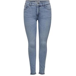 ONLY Damjeans Onlhush Sk Rw ANK DNM Mid-Waist Jeans, Ljusblå denim, (M) W x 34L ONLY Damjeans Onlhush Sk Rw ANK DNM Mid-Waist Jeans, Ljusblå denim, (M) W x 34L