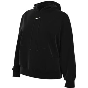 NIKE DQ5858-010 W NSW PHNX FLC OOS PO Hoodie Långärmad Stickad Svart/Sail XL NIKE DQ5858-010 W NSW PHNX FLC OOS PO Hoodie Långärmad Stickad Svart/Sail XL