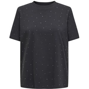 ONLY Onlmonja S/S Studs Tee JRS, fantom, S ONLY Onlmonja S/S Studs Tee JRS, fantom, S