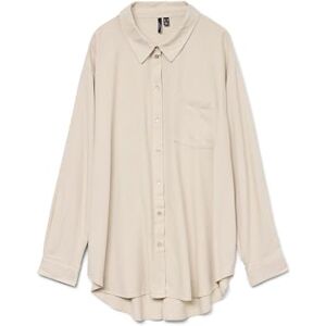 VERO MODA VMCMYMILO LS skjorta WVN GA NOOS CUR, Silverfoder, 44 VERO MODA VMCMYMILO LS skjorta WVN GA NOOS CUR, Silverfoder, 44