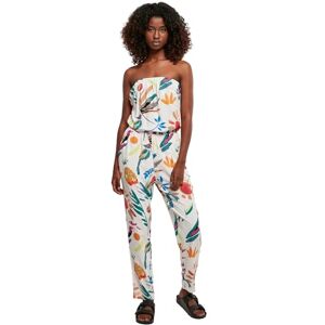 Urban Classics Kvinnors damer viskos bandeau jumpsuit t-shirt, whitesandfruity, 5XL Urban Classics Kvinnors damer viskos bandeau jumpsuit t-shirt, whitesandfruity, 5XL