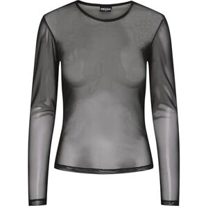 PIECES Damer Pcninni Ls Mesh Top Noos Bc långärmad tröja, svart, S PIECES Damer Pcninni Ls Mesh Top Noos Bc långärmad tröja, svart, S