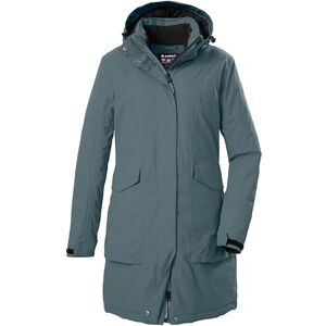 Killtec Dam vattentät parkas/kappa med avtagbar huva Damen Funktionsparka, blaugrau, 48, 43284-000 Killtec Dam vattentät parkas/kappa med avtagbar huva Damen Funktionsparka, blaugrau, 48, 43284-000
