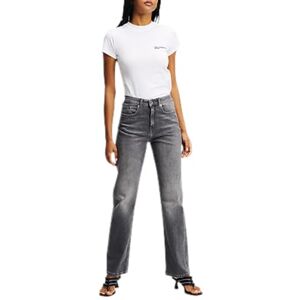 KARL LAGERFELD JEANS , Dam, High Rise Raight Denim, Rak Ben, Grå, 2430 KARL LAGERFELD JEANS , Dam, High Rise Raight Denim, Rak Ben, Grå, 2430