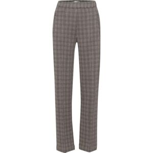 RAPHAELA by Brax Peggy flared modern check jersey byxor, Grå/kamel, 40W x 30L RAPHAELA by Brax Peggy flared modern check jersey byxor, Grå/kamel, 40W x 30L