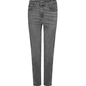 Levi's dam Jeans 724 High Rise Straight, Svart sliten i, 24W / 28L Levi's dam Jeans 724 High Rise Straight, Svart sliten i, 24W / 28L