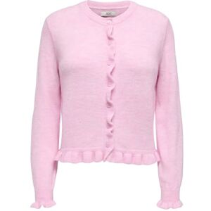 JDY letty L/S On Frill cardigan KNT Noos, Rosa dam, M JDY letty L/S On Frill cardigan KNT Noos, Rosa dam, M