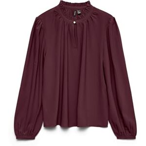 VERO MODA Vmani LS Frill Top Wvn Ga Noos, Winetasting, M Dam, Winetasting, M VERO MODA Vmani LS Frill Top Wvn Ga Noos, Winetasting, M Dam, Winetasting, M
