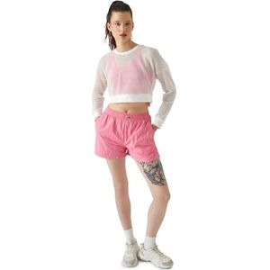 Koton Women Mesh Crop Sport T-shirt, Vit (00), S Koton Women Mesh Crop Sport T-shirt, Vit (00), S