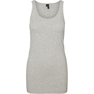 VERO MODA dam Topp Vmmaxi My Soft Long Tank Top Noos, Grå (ljusgrå melange), XS VERO MODA dam Topp Vmmaxi My Soft Long Tank Top Noos, Grå (ljusgrå melange), XS
