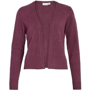 Vila Viril Short L/S stickad kofta Noos, Fig, S Vila Viril Short L/S stickad kofta Noos, Fig, S