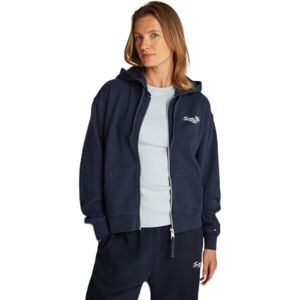 Tommy Hilfiger REG SCRIPT ZIP HOODIE WW0WW44632, blå, XL, Blå (mörk natt marinblå), XL Tommy Hilfiger REG SCRIPT ZIP HOODIE WW0WW44632, blå, XL, Blå (mörk natt marinblå), XL