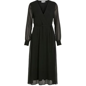 Vila VIFALIA V-hals L/S midiklänning – NOOS, svart, 34 Vila VIFALIA V-hals L/S midiklänning – NOOS, svart, 34