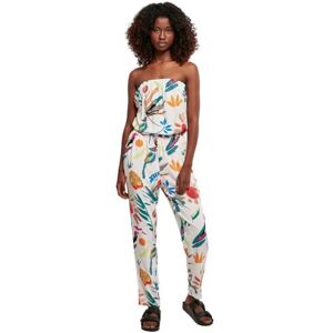 Urban Classics Dam viskos bandeau jumpsuit t-shirt, whitesandfruity, XXL Urban Classics Dam viskos bandeau jumpsuit t-shirt, whitesandfruity, XXL