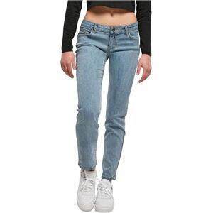 Urban Classics Dam byxor med låg midja raka denim byxor, Bläckblå tvättad, 34 Urban Classics Dam byxor med låg midja raka denim byxor, Bläckblå tvättad, 34