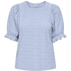 ONLY Damer Onlnew Smilla S/S Puff Top JRS, Mjuk kambray, L ONLY Damer Onlnew Smilla S/S Puff Top JRS, Mjuk kambray, L