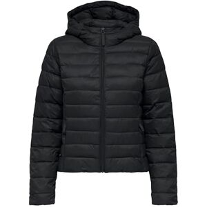 ONLY Onltahia Lw Quilted Hood JKT Cc OTW, svart, XL ONLY Onltahia Lw Quilted Hood JKT Cc OTW, svart, XL