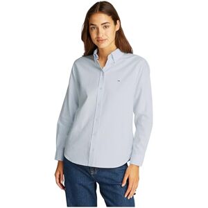 Tommy Jeans dam TJW REG Oxford tröja DW0DW19890 L/S skjorta, blå (söt blå/vit randig), L, Blå (söt blå/vit randig), L Tommy Jeans dam TJW REG Oxford tröja DW0DW19890 L/S skjorta, blå (söt blå/vit randig), L, Blå (söt blå/vit randig), L