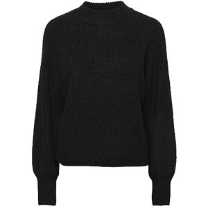 PIECES Bestseller A/S Dam Pcnatalee Ls O-neck Knit Noos Bc tröja, svart, XS PIECES Bestseller A/S Dam Pcnatalee Ls O-neck Knit Noos Bc tröja, svart, XS