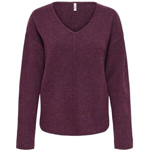 ONLY Onlwhitney Ls V-hals KNT, mauve wine, XS ONLY Onlwhitney Ls V-hals KNT, mauve wine, XS