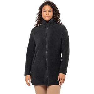 Jack Wolfskin High Curl Coat W Fleecejacka, svart, XS Dam, Svart, XS Jack Wolfskin High Curl Coat W Fleecejacka, svart, XS Dam, Svart, XS