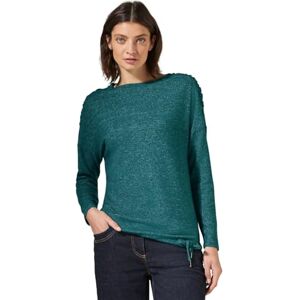 Cecil Skjorta med förfining, Petrol Green Melange, M Cecil Skjorta med förfining, Petrol Green Melange, M