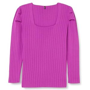 Trendyol damer raka långa ärmar midja blus i plus storlek, lila, 3XL Trendyol damer raka långa ärmar midja blus i plus storlek, lila, 3XL