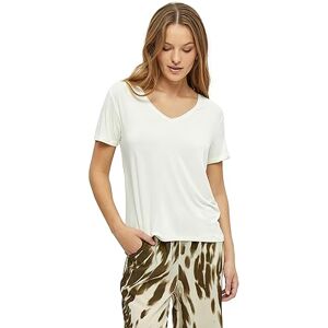 DESIRES Even v-ringad kortärmad t-shirt, gardenia, L DESIRES Even v-ringad kortärmad t-shirt, gardenia, L