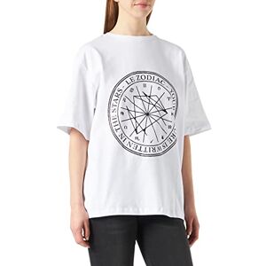 NA-KD Zodiak-t-shirt för kvinnor, Vitt, XXL NA-KD Zodiak-t-shirt för kvinnor, Vitt, XXL