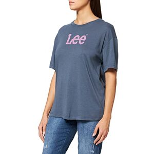Lee T-shirt för kvinnor avslappnad crew, Tvättad grå, XS Lee T-shirt för kvinnor avslappnad crew, Tvättad grå, XS
