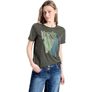 Cecil Tryck T-shirt, Cool khaki, XXL Cecil Tryck T-shirt, Cool khaki, XXL