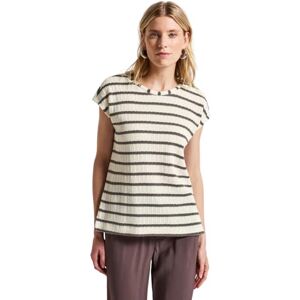 Street One Stickad look, randig skjorta, nomad brun, 44 Street One Stickad look, randig skjorta, nomad brun, 44