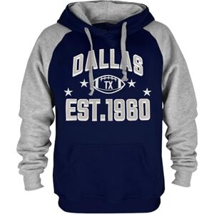 CLORPEAK Herr Dallas fotboll broderi mjuk bomull sweatshirt huvtröja, Dal Navy #3, M CLORPEAK Herr Dallas fotboll broderi mjuk bomull sweatshirt huvtröja, Dal Navy #3, M