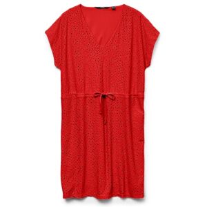 VERO MODA Vmtassa Ss Short Dress JRS Noos, Eldigt röd, XS VERO MODA Vmtassa Ss Short Dress JRS Noos, Eldigt röd, XS