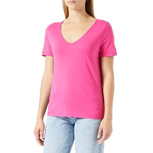 VERO MODA Dam VMPAULA S/S V-hals NOOS t-shirt, rosa Yarrow, XS, Rosa vinröd, XS VERO MODA Dam VMPAULA S/S V-hals NOOS t-shirt, rosa Yarrow, XS, Rosa vinröd, XS