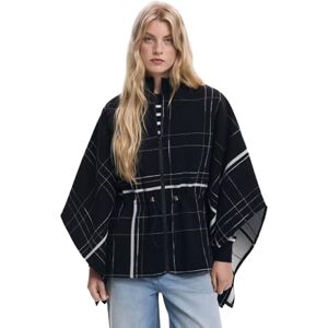 Desigual PONCHO_TABELLER STOL, 2000 SVART, U, svart, one size Desigual PONCHO_TABELLER STOL, 2000 SVART, U, svart, one size