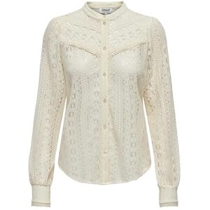 ONLY Onlreba Lace L/S skjorta WVN Noos långärmad blus, Häger, M ONLY Onlreba Lace L/S skjorta WVN Noos långärmad blus, Häger, M