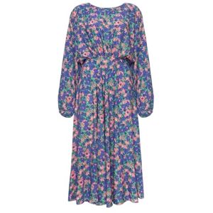 Swing Fashion blå och rosa utsvängd kimono klänning rosa med små blommor Storlek XS/S, blå, S Swing Fashion blå och rosa utsvängd kimono klänning rosa med små blommor Storlek XS/S, blå, S