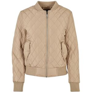Urban Classics Damers diamanttäcke nylonjacka jacka, unionsbeige, XXL, unionbeige, XXL Urban Classics Damers diamanttäcke nylonjacka jacka, unionsbeige, XXL, unionbeige, XXL