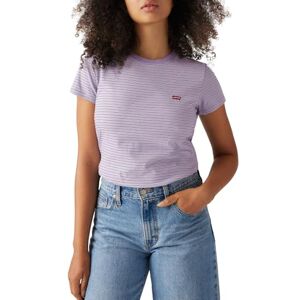 Levi's The Perfect Tee T-shirt för kvinnor, randig Chesthit-logotyp, Collegiate Stripe He, L Levi's The Perfect Tee T-shirt för kvinnor, randig Chesthit-logotyp, Collegiate Stripe He, L